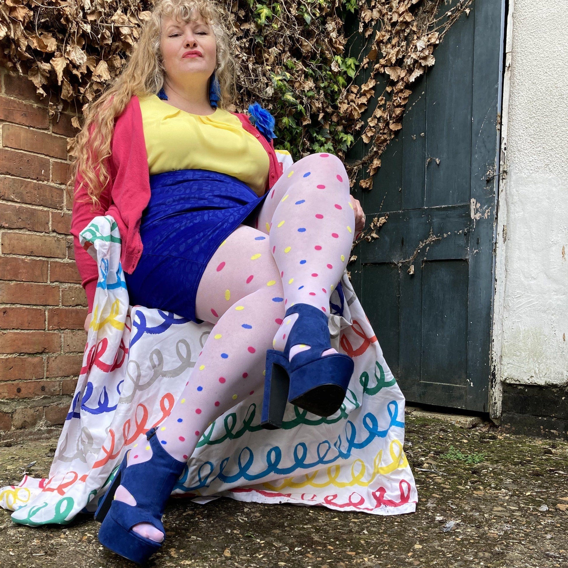 Tights - 40 Denier Polka - Funfetti