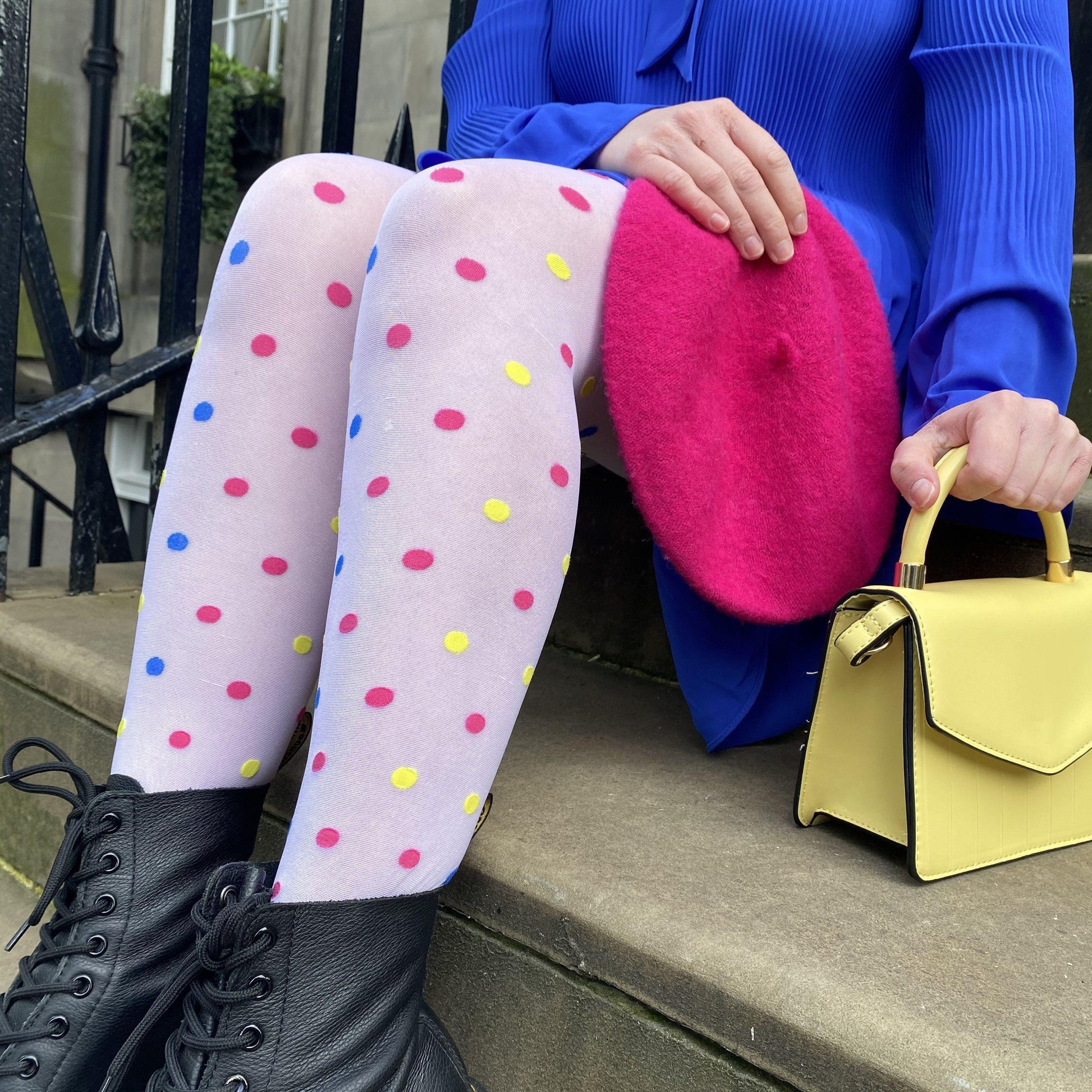 Tights - 40 Denier Polka - Funfetti