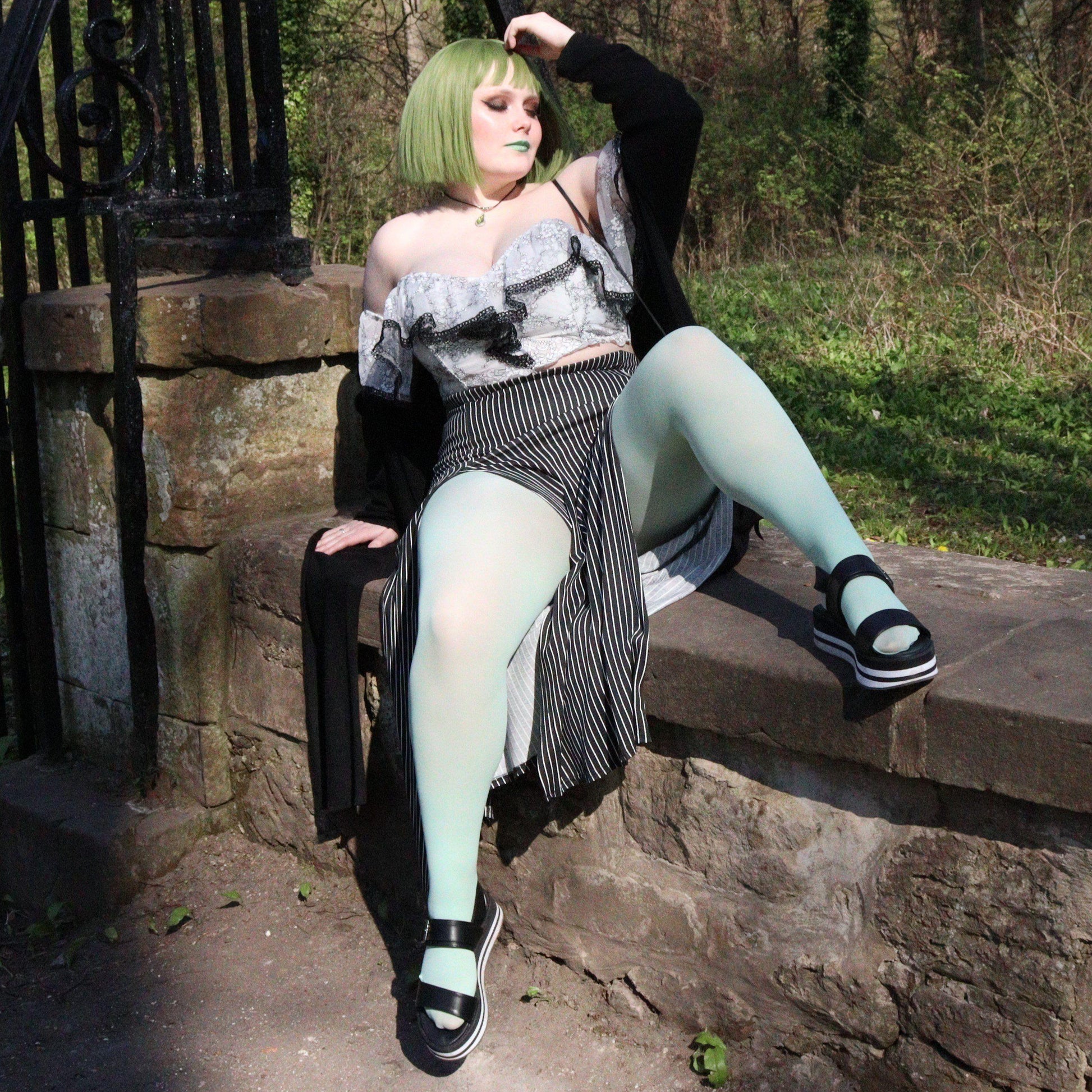 Tights - 50 Denier Tights - Pistachio