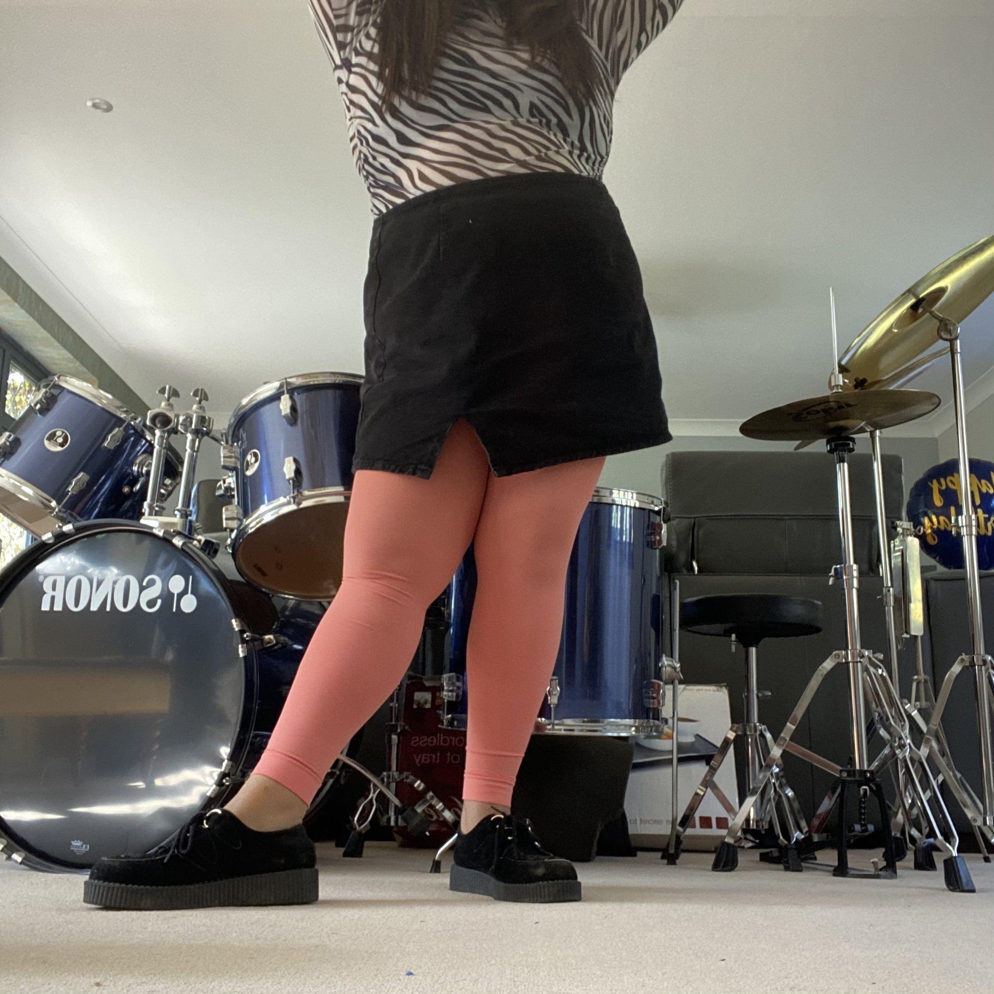 Tights - 80 Denier Footless Tights - Abricot