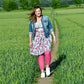Tights - 80 Denier Footless Tights - Bubblegum