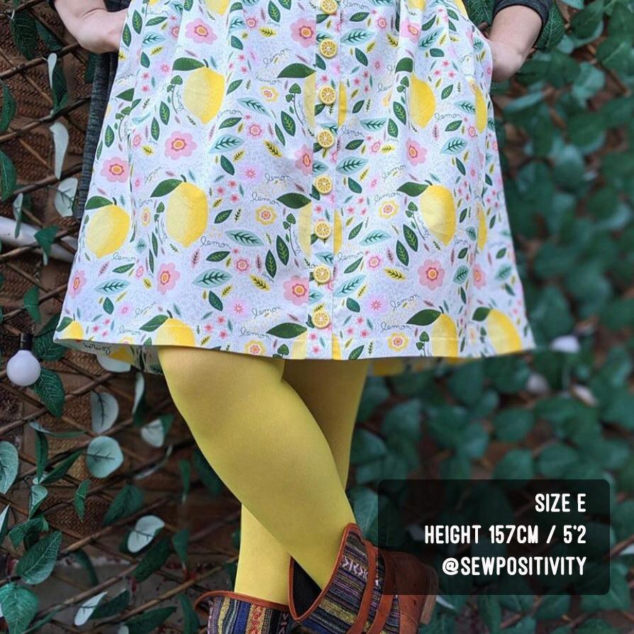 Tights - 80 Denier Footless Tights - Lemon Sherbet
