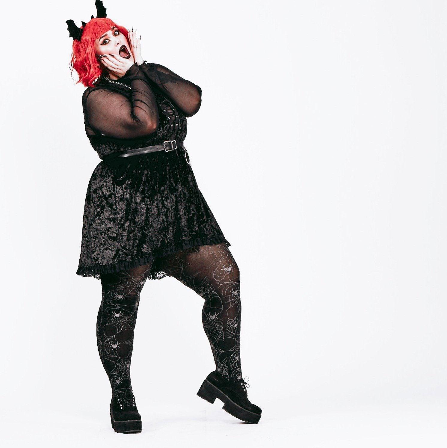 Tights - 80 Denier Tights - Disco Spider