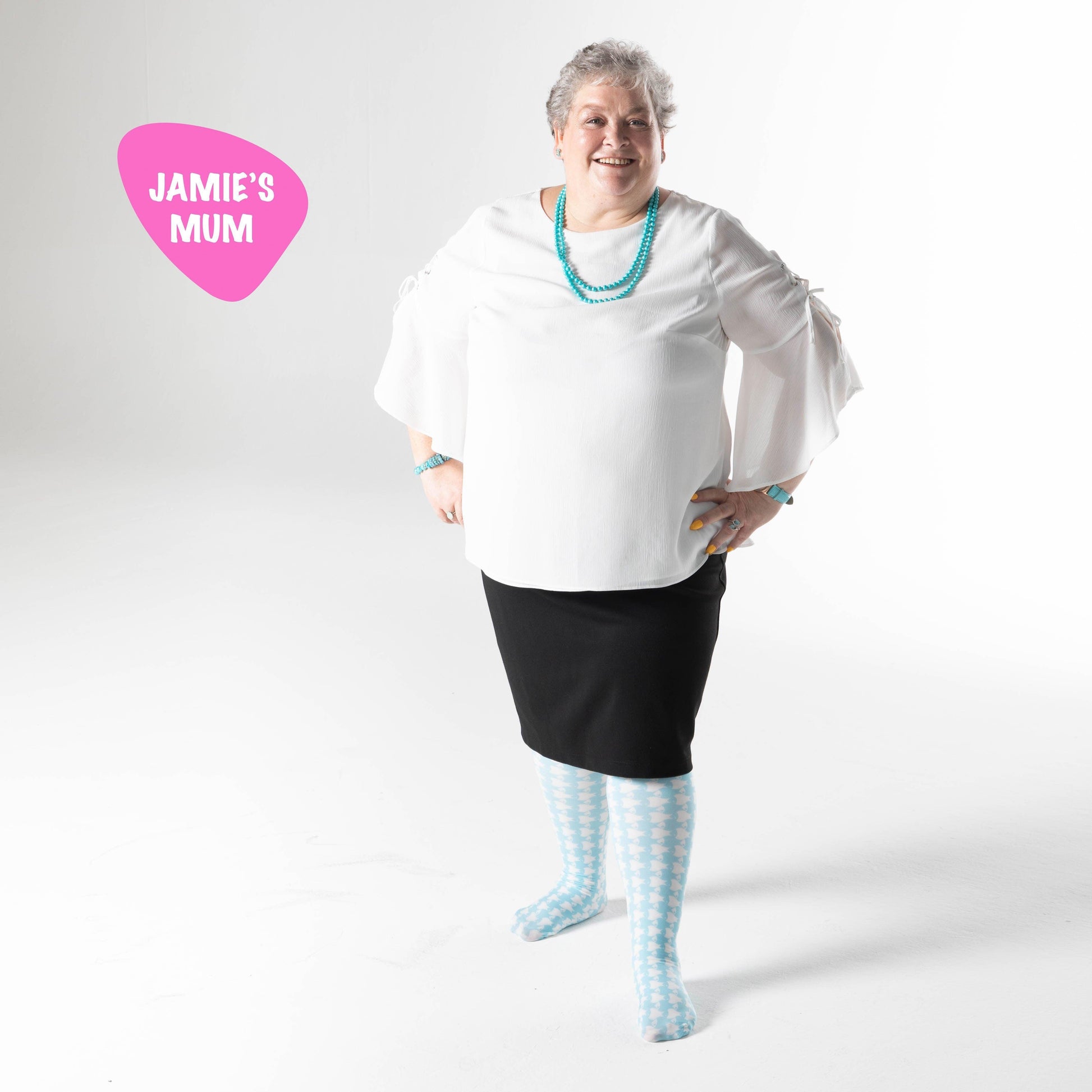 Tights - 80 Denier Tights - Herringbone