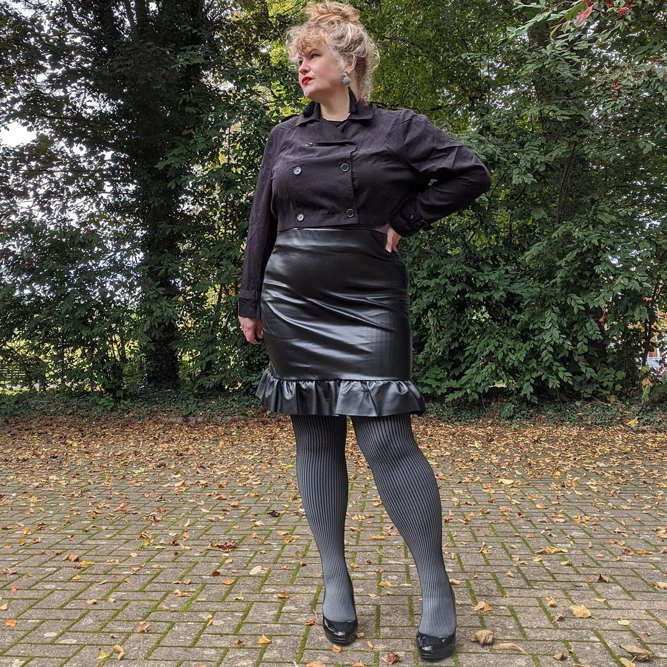 Tights - Ribbed Tights - Stormy